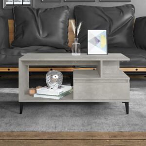 Coffee Table Concrete Grey 90x49x45 cm Engineered Wood - Royalton