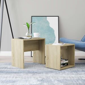 Royalton - Coffee Table Set Sonoma Oak 48x30x45 cm Engineered Wood