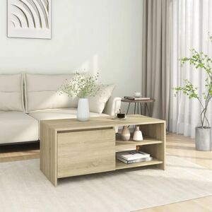 Coffee Table Sonoma Oak 102x50x45 cm Engineered Wood - Royalton