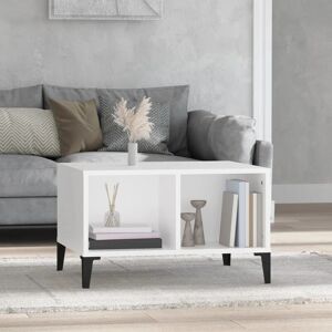 Coffee Table White 60x50x36.5 cm Engineered Wood - Royalton