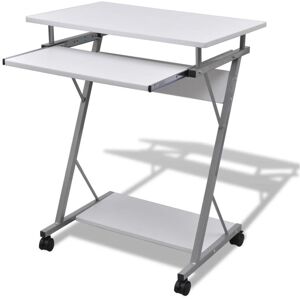 Berkfield Home - Royalton Compact Computer Desk with Pull-out Keyboard Tray White