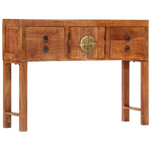 Console Table 120x32x80 cm Solid Rough Wood Acacia - Royalton