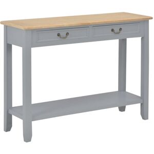 Console Table Grey 110x35x80 cm Wood - Royalton
