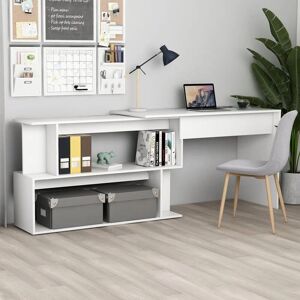 BERKFIELD HOME Royalton Corner Desk White 200x50x76 cm Engineered Wood