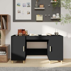 BERKFIELD HOME Royalton Desk Black 140x50x75 cm Engineered Wood