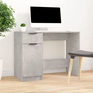 Berkfield Home - Royalton Desk Concrete Grey 100x50x75 cm Engineered Wood