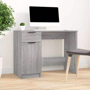 Berkfield Home - Royalton Desk Grey Sonoma 100x50x75 cm Engineered Wood