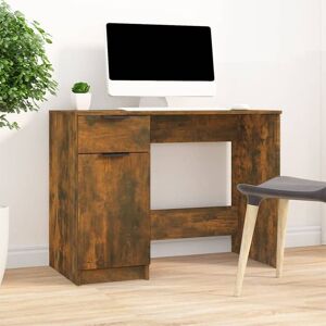 Berkfield Home - Royalton Desk Smoked Oak 100x50x75 cm Engineered Wood