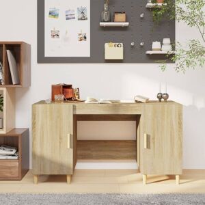 Berkfield Home - Royalton Desk Sonoma Oak 140x50x75 cm Engineered Wood