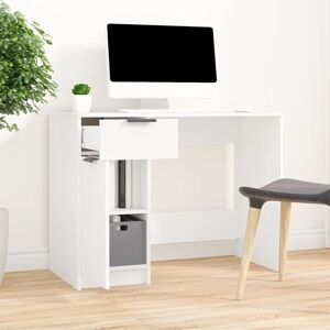 Berkfield Home - Royalton Desk White 100x50x75 cm Engineered Wood