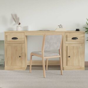 BERKFIELD HOME Royalton Desk with Cabinet Sonoma Oak Engineered Wood