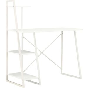 Berkfield Home - Royalton Desk with Shelving Unit White 102x50x117 cm