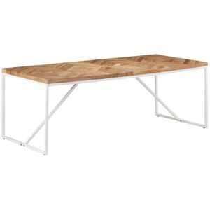 Dining Table 200x90x76 cm Solid Acacia and Mango Wood - Royalton