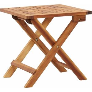 Folding Garden Coffee Table 40x40x40 cm Solid Acacia Wood - Royalton