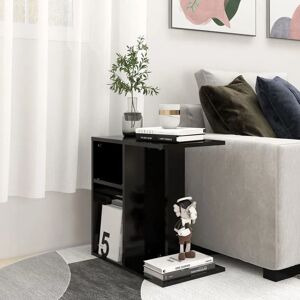 Side Table Black 50x30x50 cm Engineered Wood - Royalton