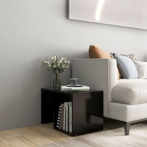 Side Table Black 59x36x38 cm Engineered Wood - Royalton