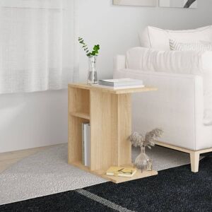 Side Table Sonoma Oak 50x30x50 cm Engineered Wood - Royalton