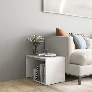 Royalton - Side Table White 59x36x38 cm Engineered Wood