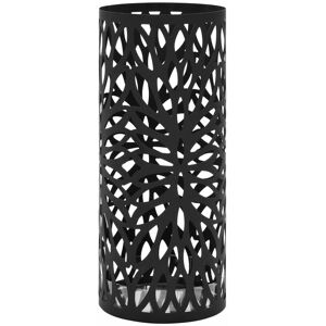 BERKFIELD HOME Royalton Umbrella Stand Leaves Steel Black