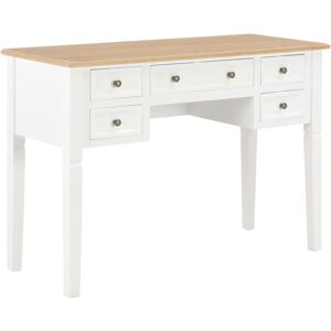 Berkfield Home - Royalton Writing Desk White 109.5x45x77.5 cm Wood