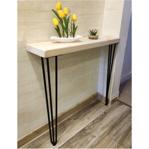 MODERIX Rustic Console Table Radiator 145mm Hairpin 3R 1016mm Unprimed - Length 140cm