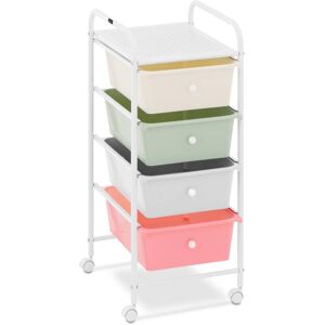 PHYSA Salon trolley Storage trolley 4 drawers green/grey/pink/cream