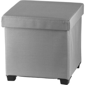 Multi-Purpose Storage Foot Rest Stool - light grey - Light Grey - Simpa