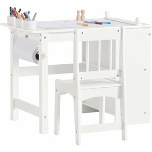 Children Desk and Chair Set,KMB60-W - Sobuy