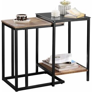 Nesting Tables Set of 2 Coffee Tables,FBT99-F - Sobuy