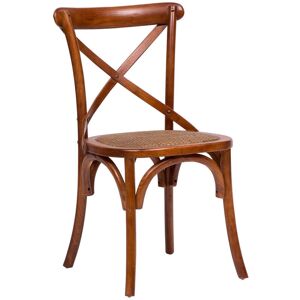 Biscottini - Vintage Thonet Chair 88x48x52 cm Rustic Chairs Kitchen Chairs for Dining Chairs Ash Wood Chairs Modern Dining Chair Wooden Chair - walnut