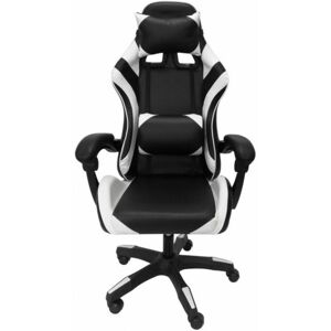 OUT & OUT ORIGINAL Out&out Original - out & out Speedy Gaming Chair Faux Leather Lumbar Support - White