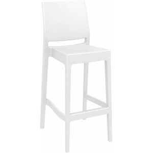 NETFURNITURE Spek Bar Stool 75 - White (Suitable For Outdoor) - White