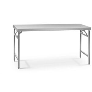 ROYAL CATERING Stainless Steel Folding Work Table Portable Worktop Catering 60x180cm 230kg