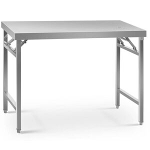 Royal Catering - Stainless Steel Folding Work Table Portable Worktop Catering 70x120cm 215kg