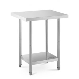 Royal Catering - Stainless Steel Work Table Kitchen Prep Table 2 levels 76 x 61 cm 400 kg