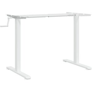 Standing Desk Frame White (94-135)x60x(70-114) cm Steel vidaXL - White