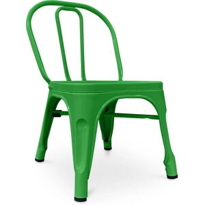 PRIVATEFLOOR Stylix Kid Chair - Metal Green Iron - Green