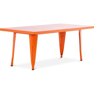 Privatefloor - Stylix Kid Table 120 cm - Metal Orange Iron - Orange