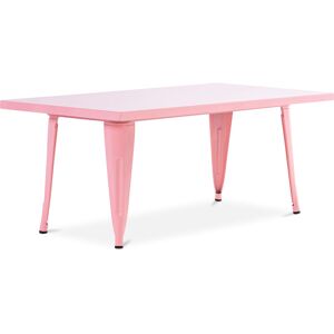 Privatefloor - Stylix Kid Table 120 cm - Metal Pink Iron - Pink