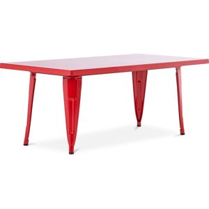 Privatefloor - Stylix Kid Table 120 cm - Metal Red Iron - Red