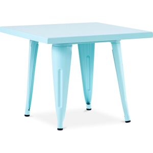 Privatefloor - Stylix Kid Table 60 cm - Metal Aquamarine Iron - Aquamarine