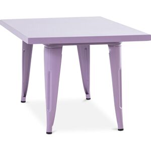 Privatefloor - Stylix Kid Table 60 cm - Metal Purple Iron - Purple
