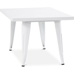 Privatefloor - Stylix Kid Table 60 cm - Metal White Iron - White