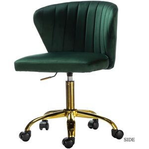 Hulala Home - Swivel Office Chair Desk Chairs with Adjustable Height and Padded Cushion for Home Office, Green