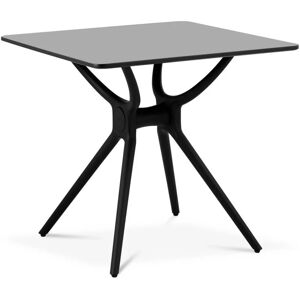 FROMM & STARCK Table Dining Table Kitchen Table Coffee Black mdf 80x80cm Height 75cm