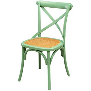 Biscottini - Vintage Thonet Chair 88x48x52 cm Rustic Chairs Kitchen Chairs for Dining Chairs Ash Wood Chairs Modern Dining Chair Wooden Chair - Green