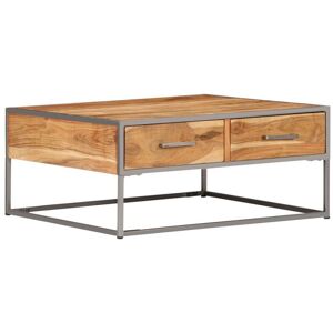 SWEIKO Coffee Table 75x75x35 cm Solid Acacia Wood VDTD13439