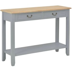 SWEIKO Console Table Grey 110x35x80 cm Wood VDTD14696