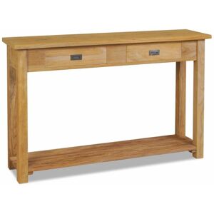 SWEIKO Console Table Solid Teak 120x30x80 cm VDTD10585