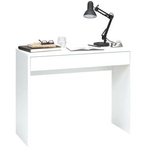 Sweiko - Desk with Wide Drawer 100x40x80 cm White FF428711UK